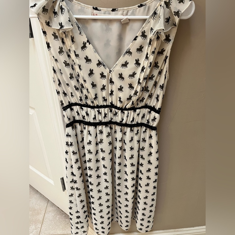 Horse print dress XS- Chelsea and Violet XS